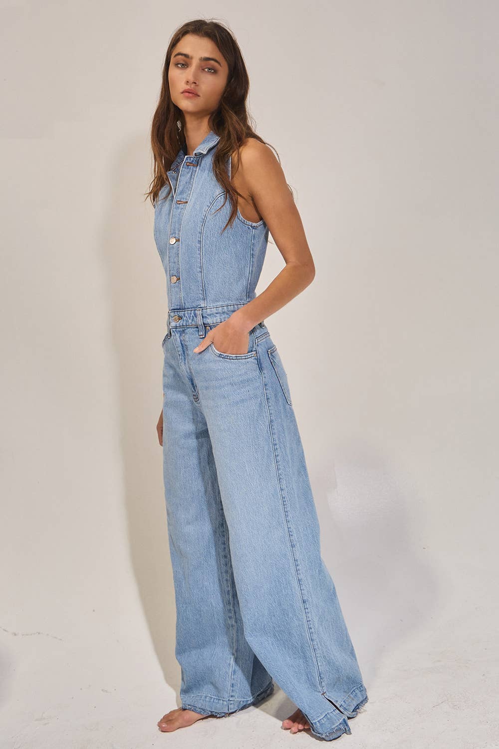 The Downtown Denim Jumpsuit