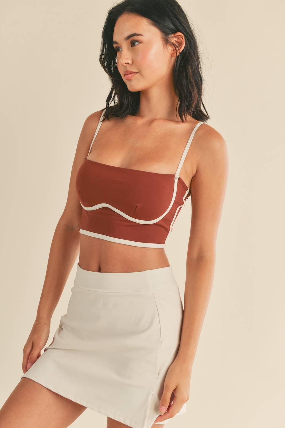 Cinnamon Sculpting Bra Tank: Cinnamon / L