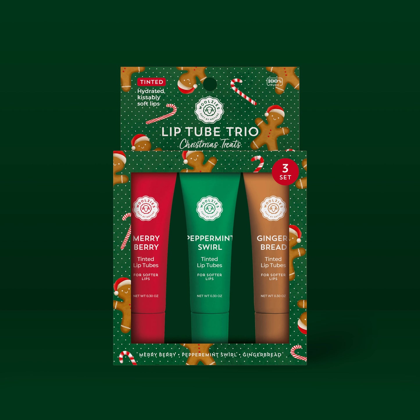 Christmas Treats Glowy Lip Balm Trio