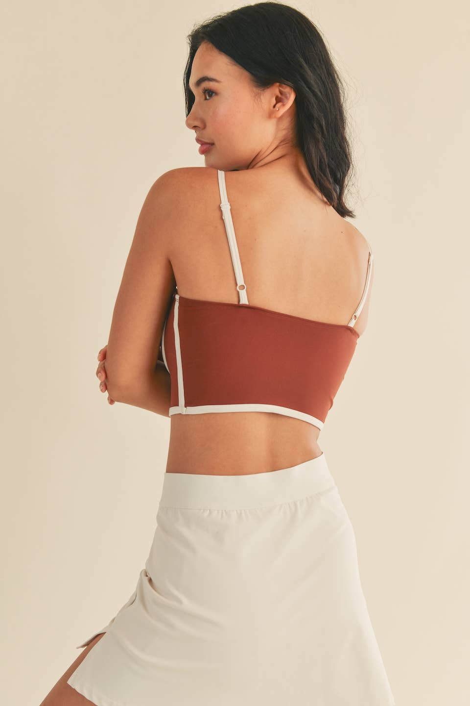 Cinnamon Sculpting Bra Tank: Cinnamon / L