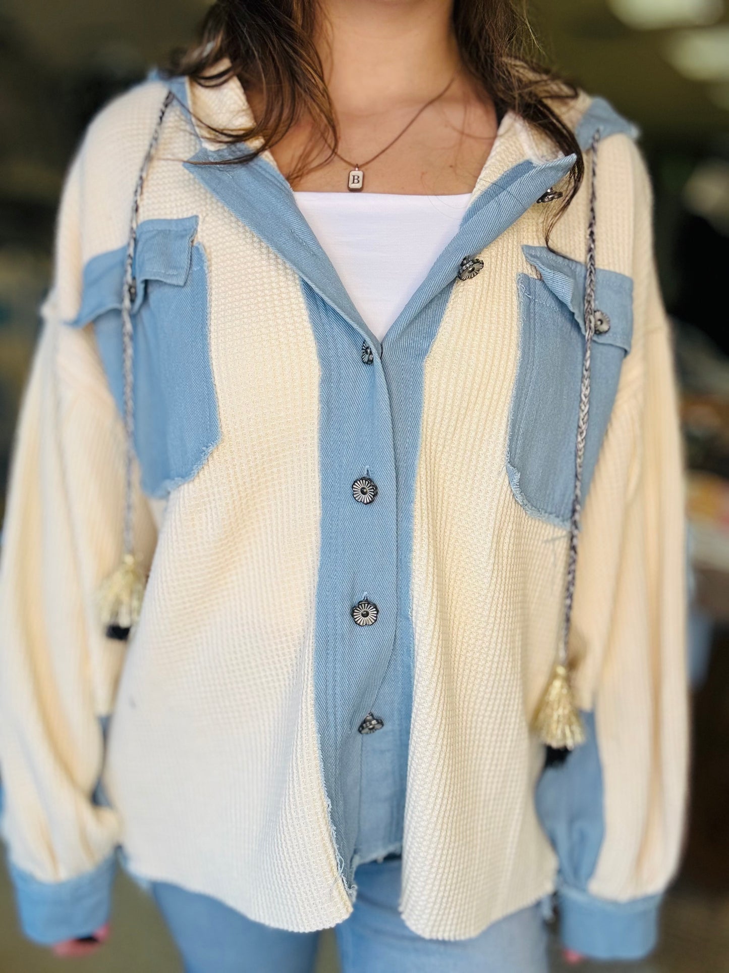 POL Patchwork Shacket