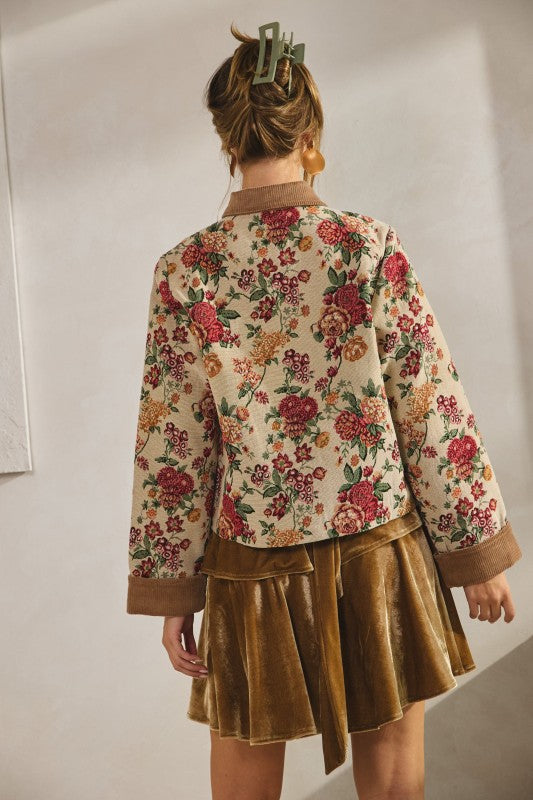 Floral Corduroy Jacket