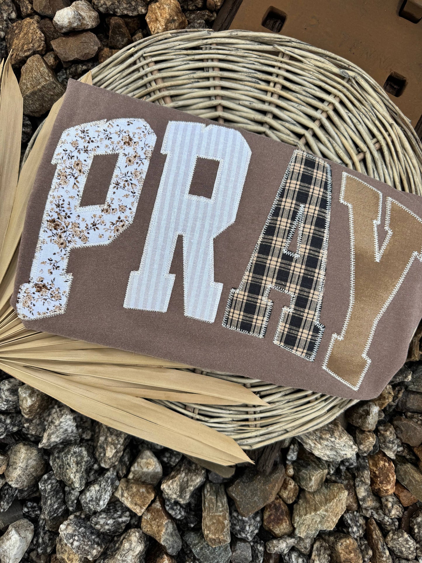 Embroidered Pray Tee Shirt: PRE ORDER