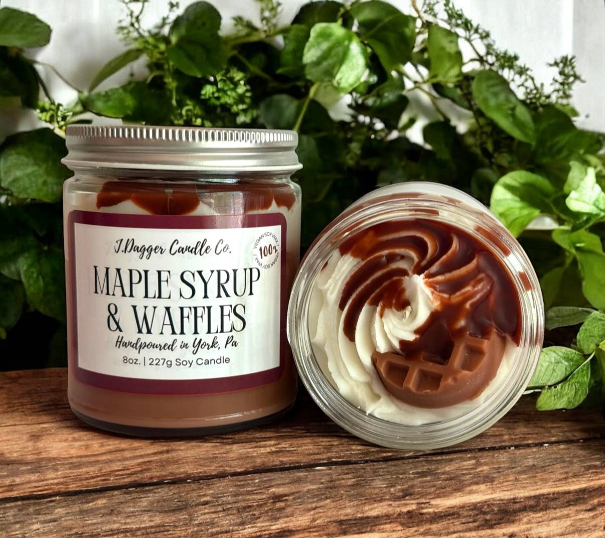 8oz. Maple Syrup & Waffles Soy Dessert Candle
