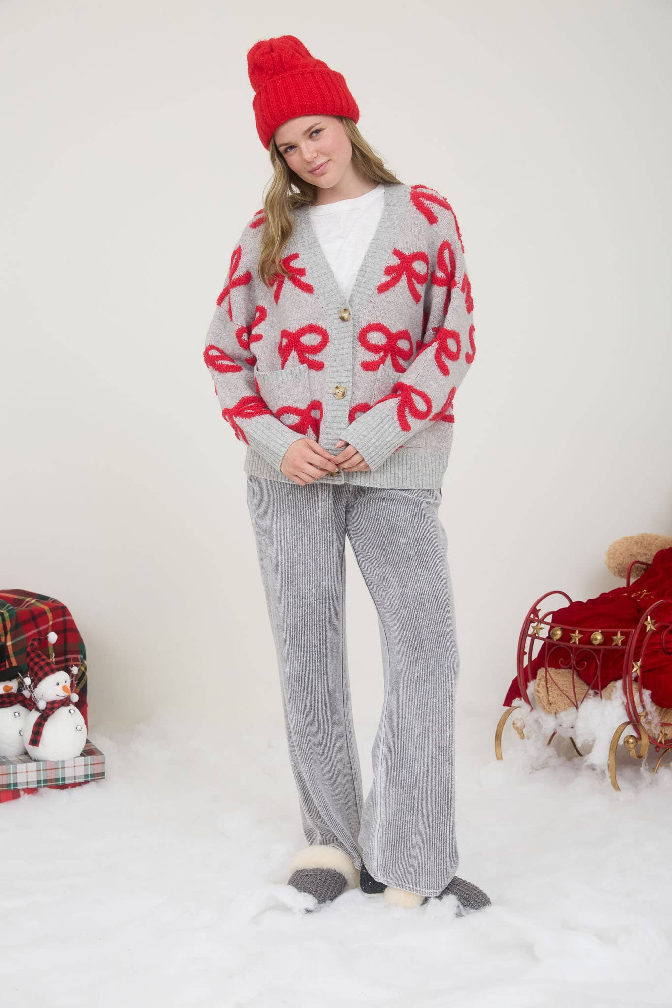 Bow Pattern Button Down