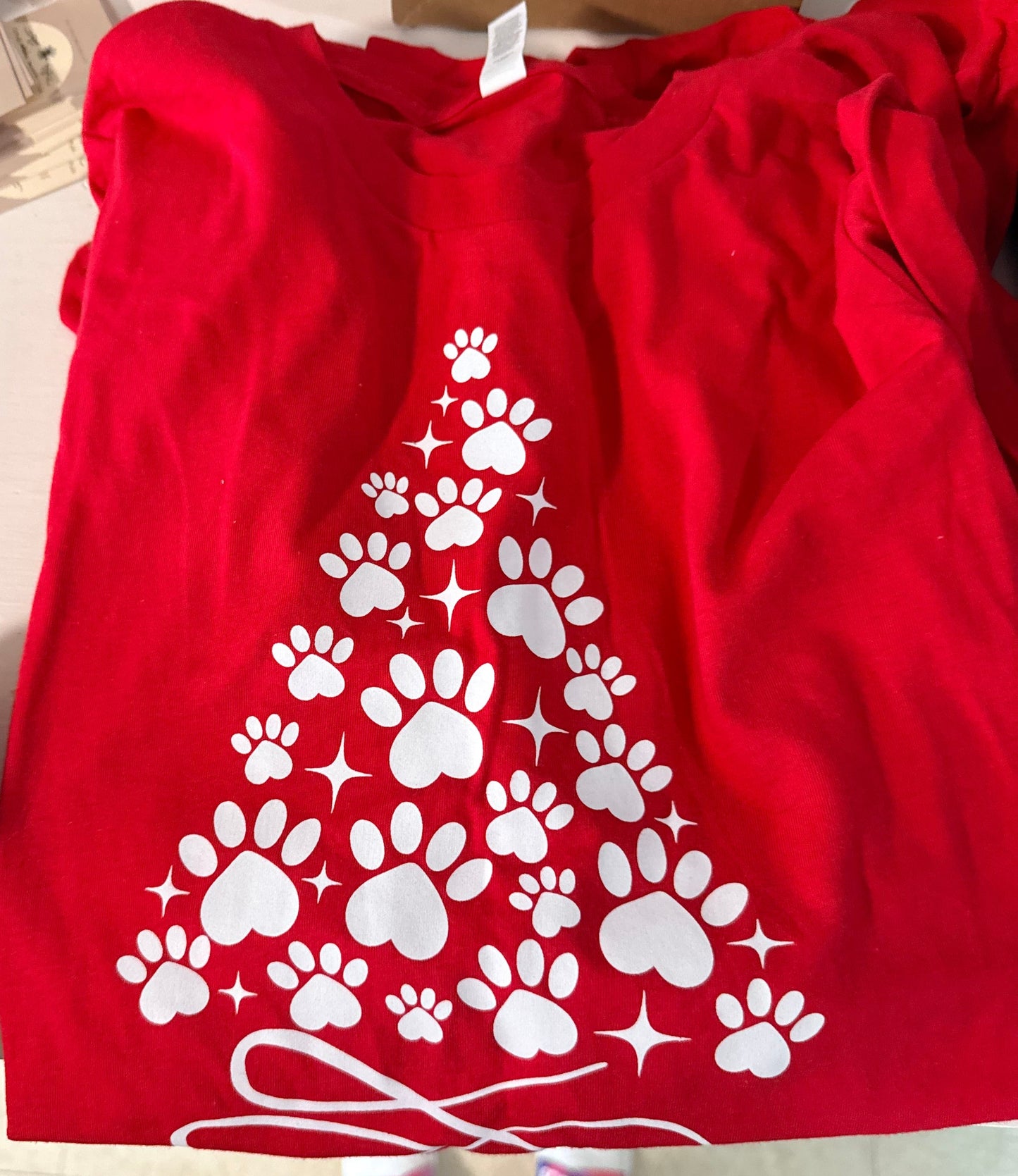 Paw Print Holiday Tee