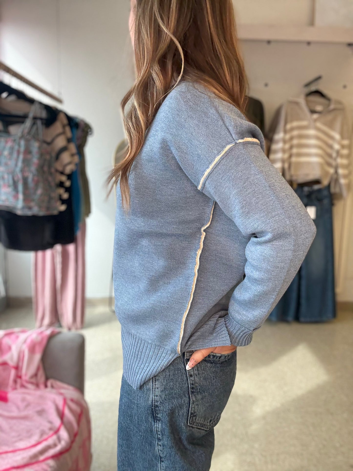 Blue Harvest Knit Sweater