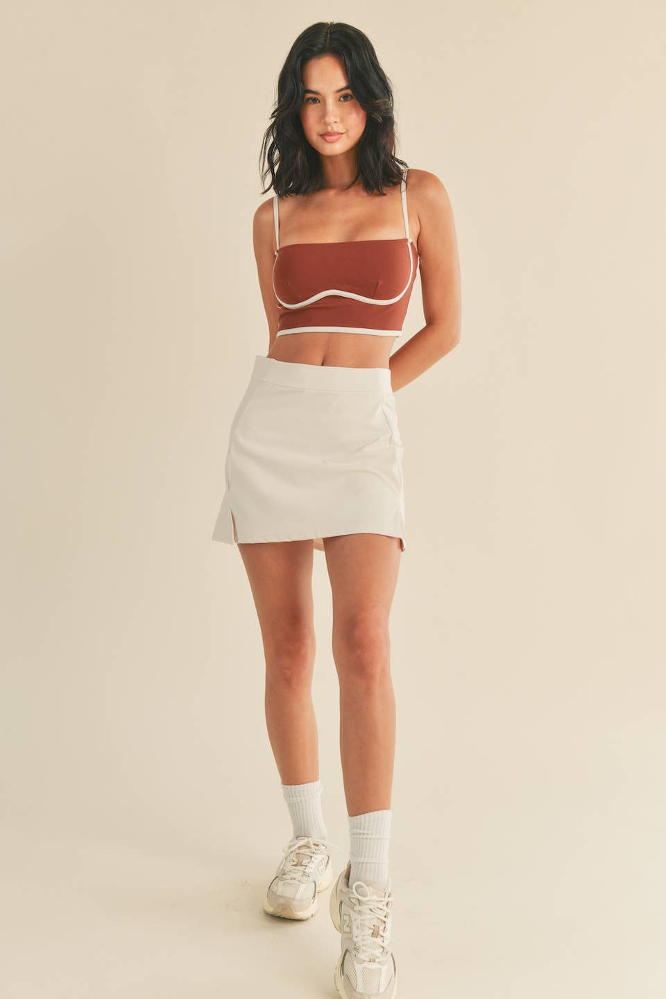Cinnamon Sculpting Bra Tank: Cinnamon / L