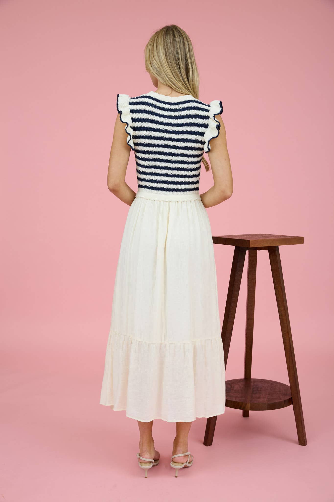Striped sweater maxi