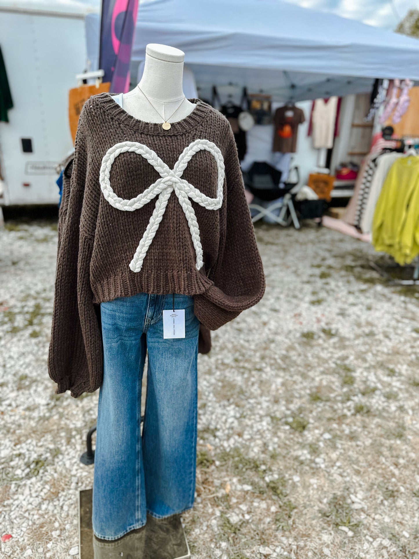 Sweet Statement Bow Sweater