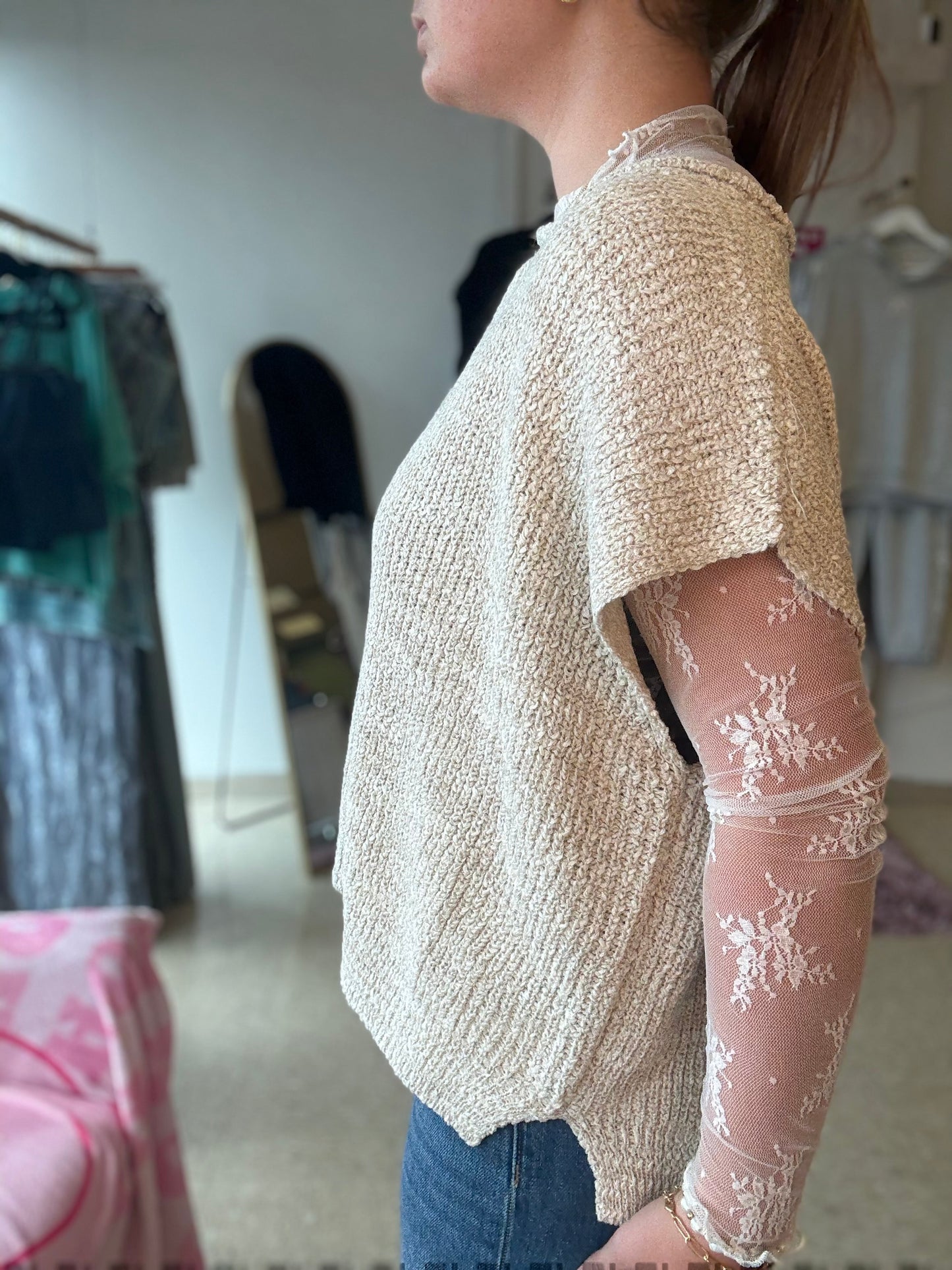 Harbor Breeze Sandstone Knit Top