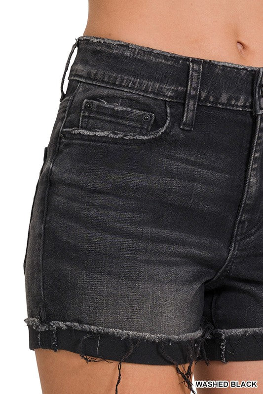 Black Cuffed shorts