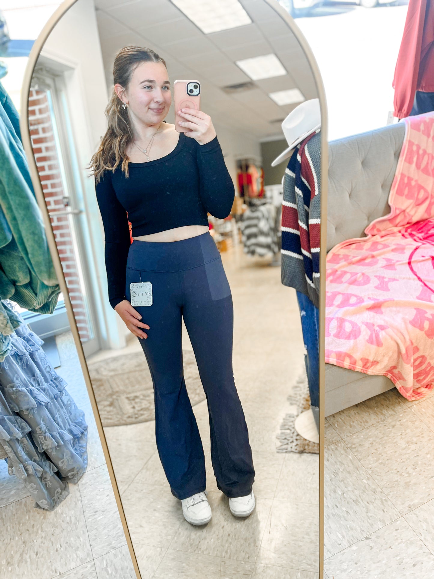 Smokey Blue Flare Leggings