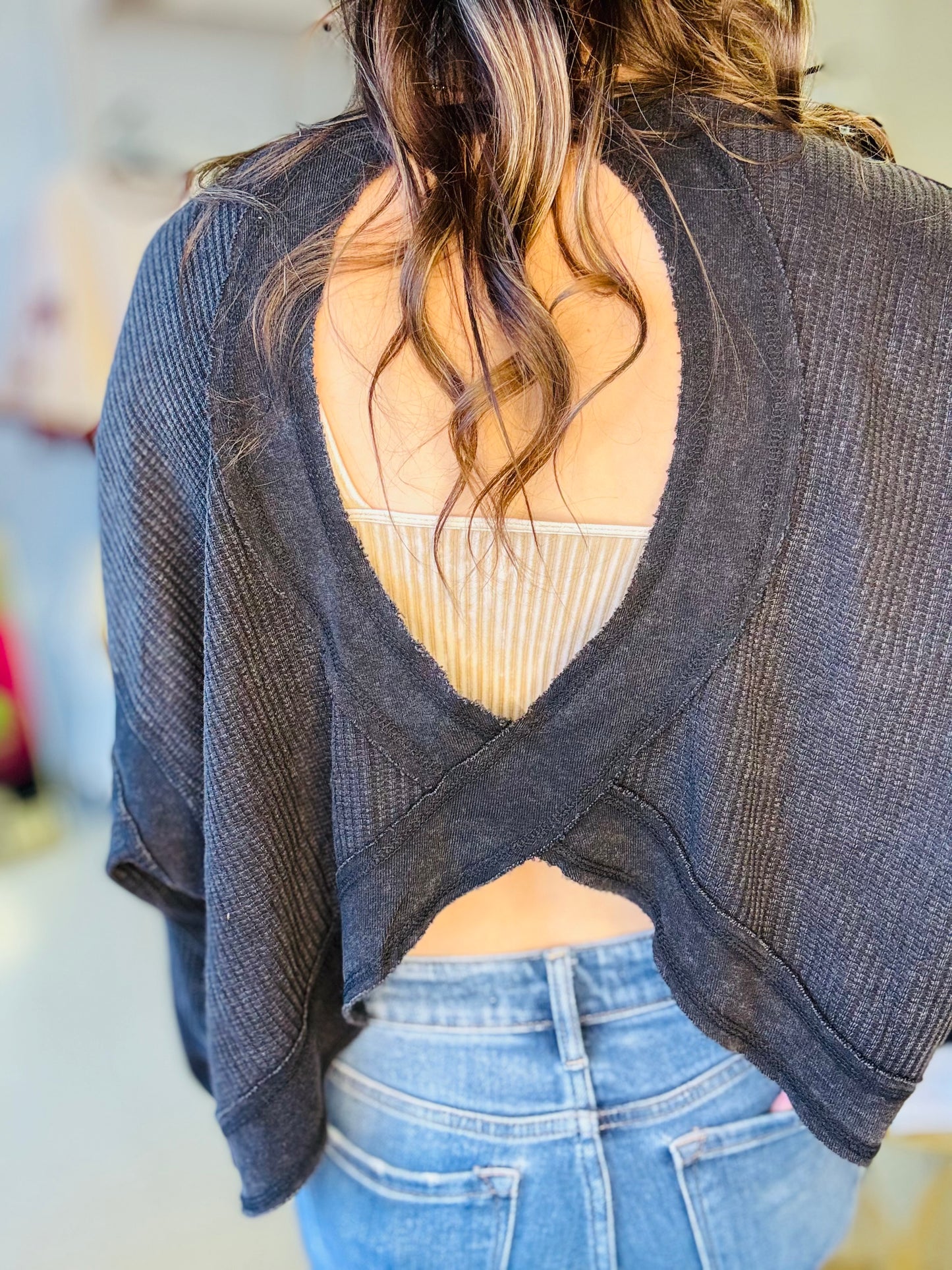 The Crossback Cutout Top
