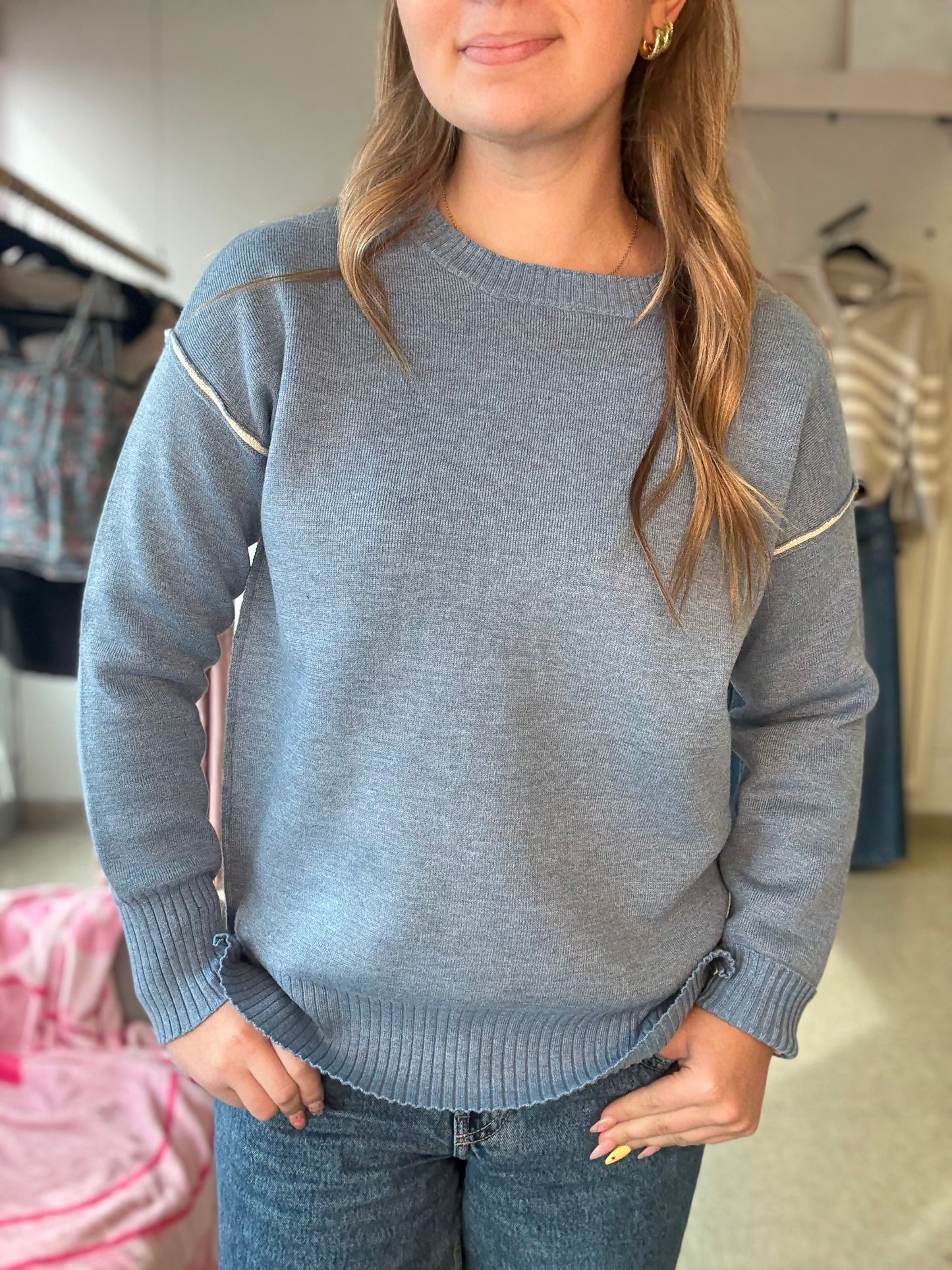 Blue Harvest Knit Sweater