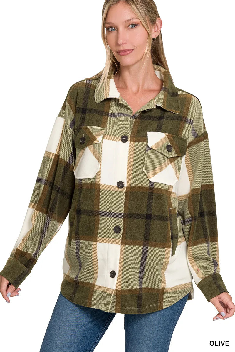 Vintage Pines Fleece Shacket