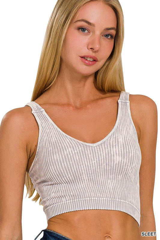 Ribbed Bralette Sleet