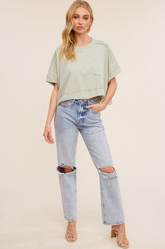 Pocket Cropped Tee