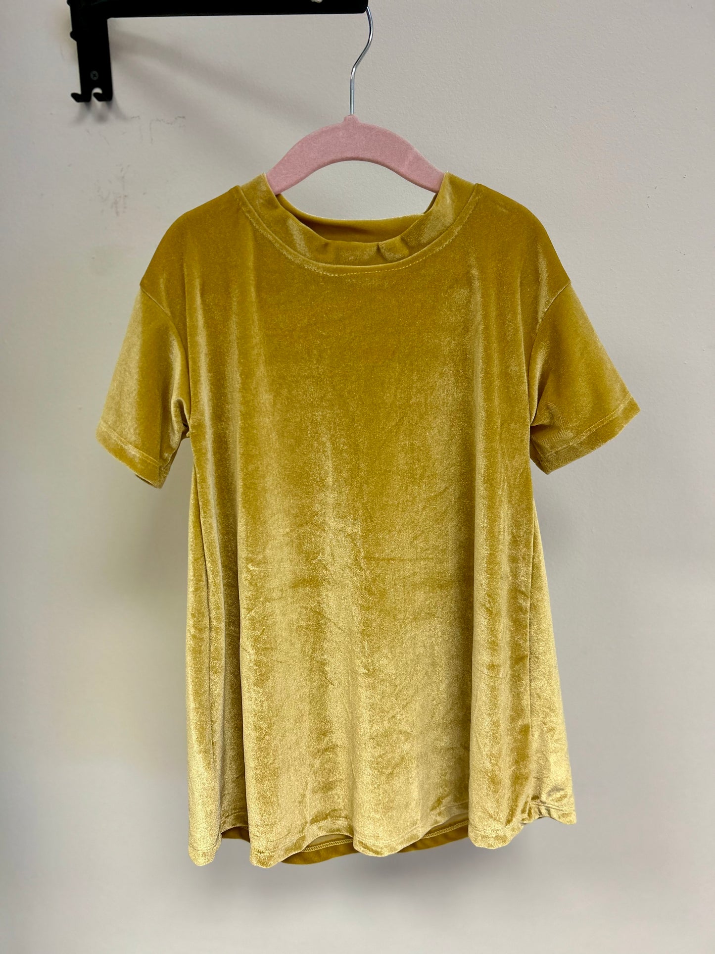 Velvet Dreams Dress - Mustard