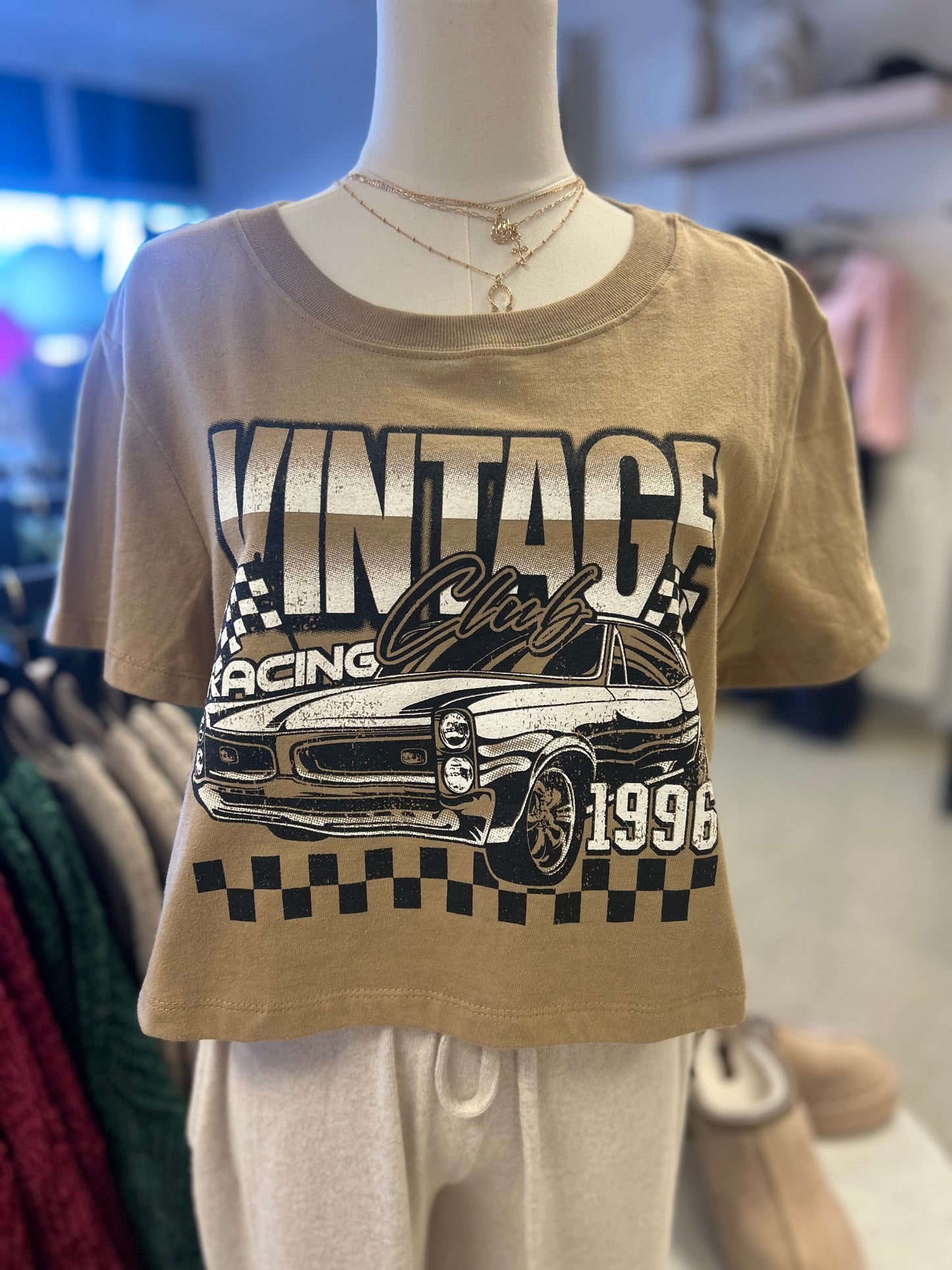 Vintage Club Crop Tee