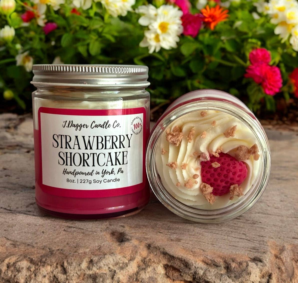 8oz. Strawberry Shortcake Soy Dessert Candle