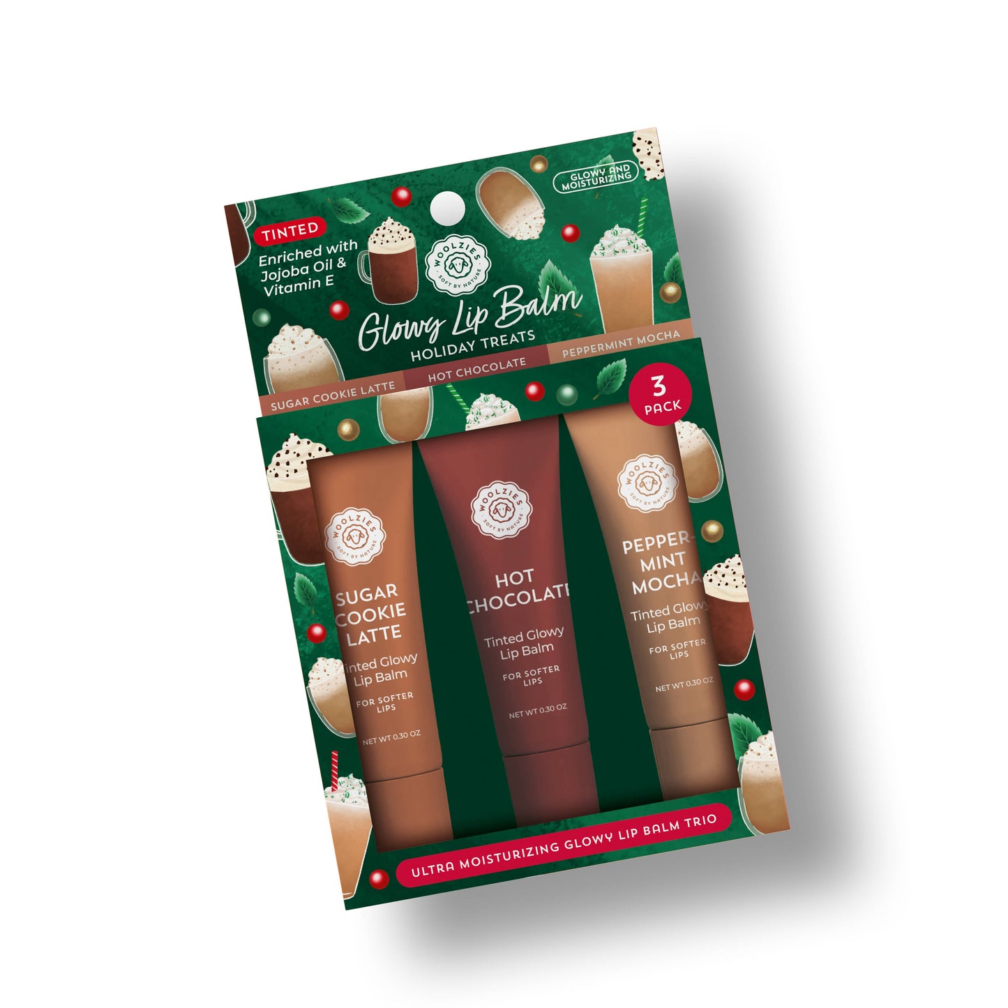 Holiday Treats Glowy Lip Balm Trio