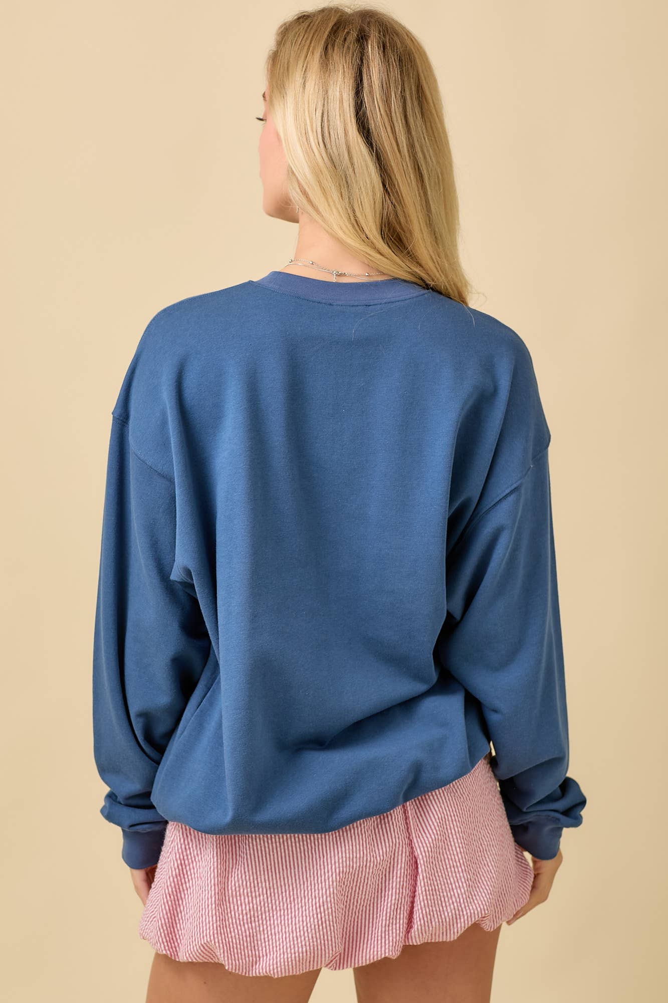 USA Patchwork Oversized Crewneck