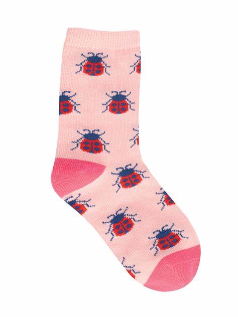 Kids Ladybug Love Socks 2-4YRS