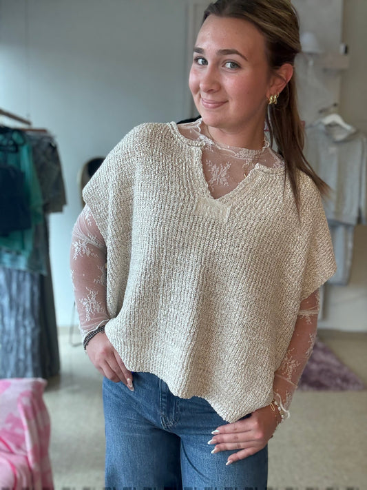 Harbor Breeze Sandstone Knit Top