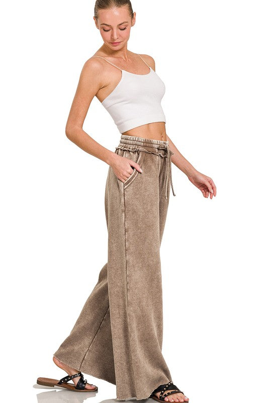Mocha Luxe Palazzo Pants