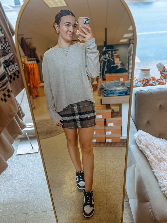 Plaid Mini Skirt