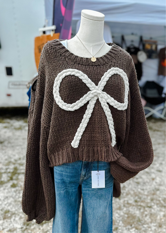 Sweet Statement Bow Sweater