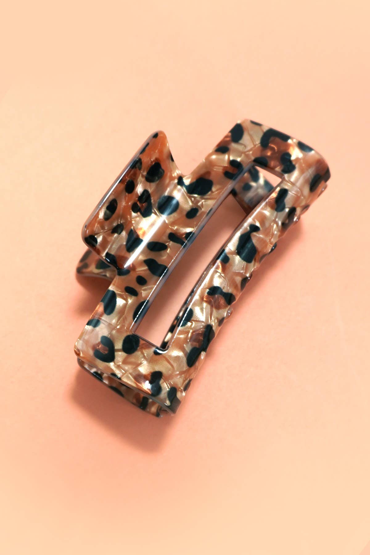 Leopard Claw Clip: Brown