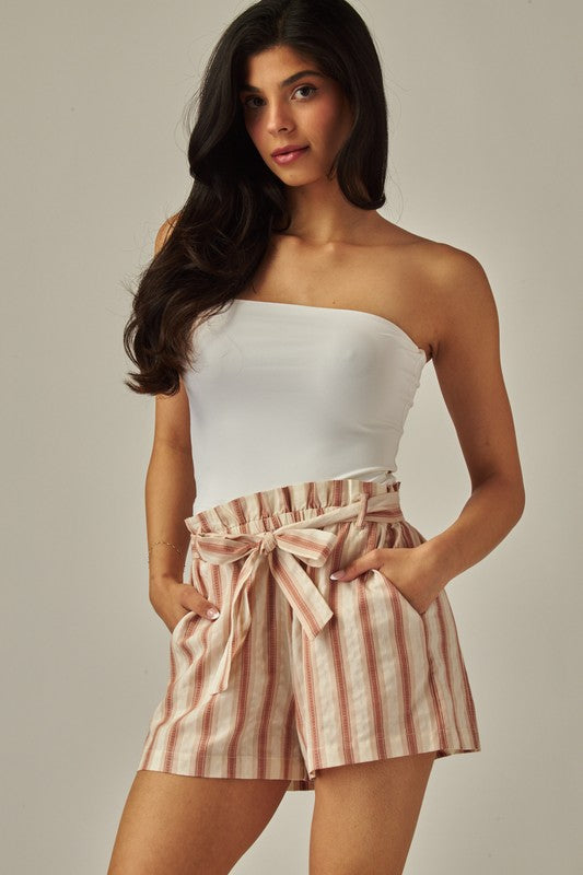 Sunset Stroll Paperbag Shorts