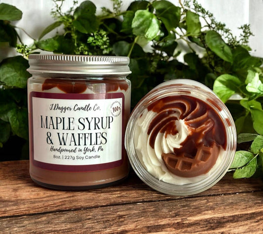 8oz. Maple Syrup & Waffles Soy Dessert Candle