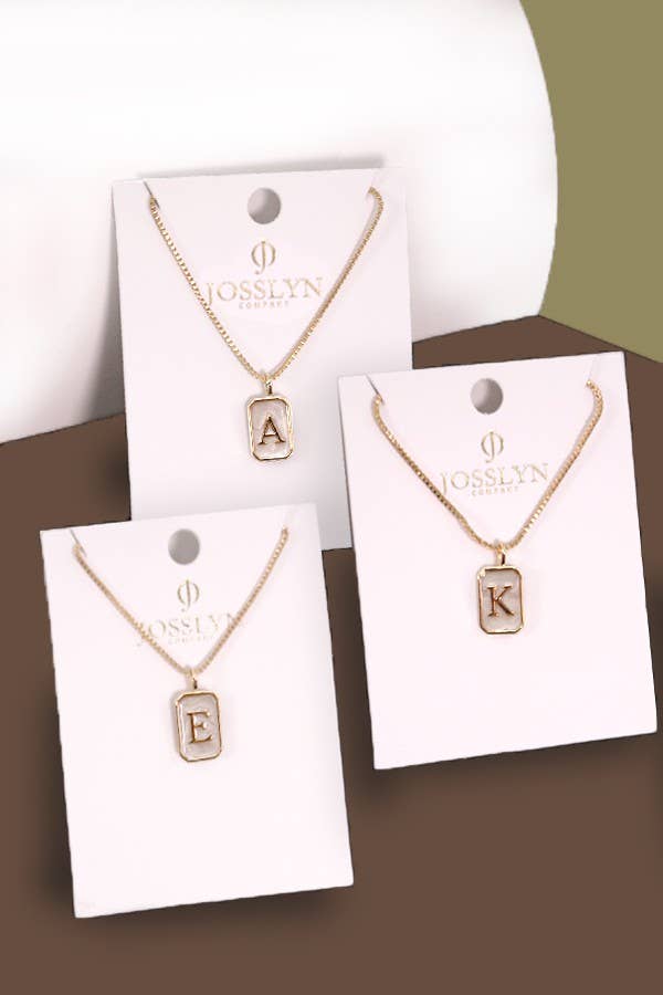 MONOGRAM NECKLACE: P