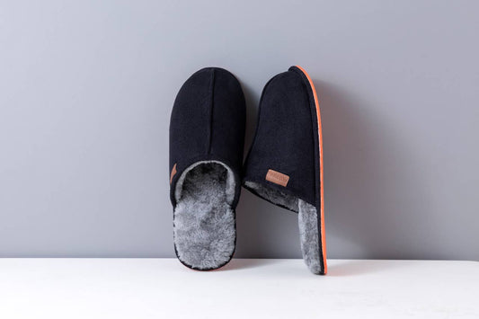 Roxoni Men's Soft Warm Inner Furr Comfort House Slipper
: Black / 11.5-12.5