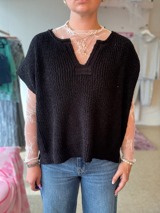 Harbor Breeze Midnight Knit Top