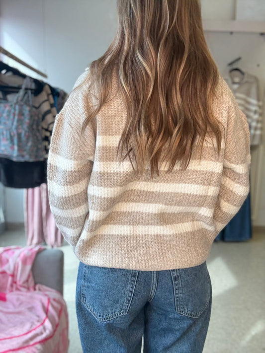 Sandstone Stripes Knit Top