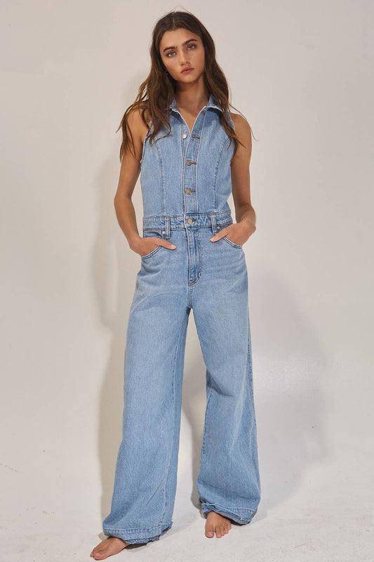The Downtown Denim Jumpsuit