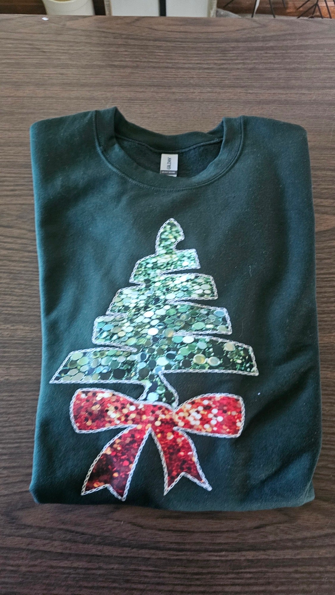 Sequin Tree Crewneck