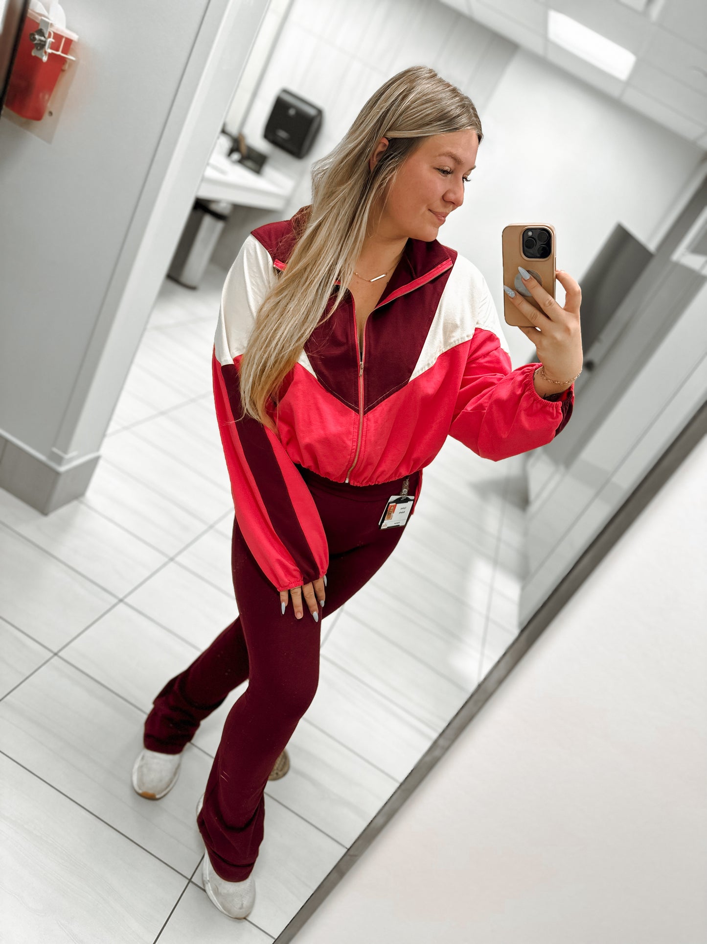 Burgundy Knit Pants