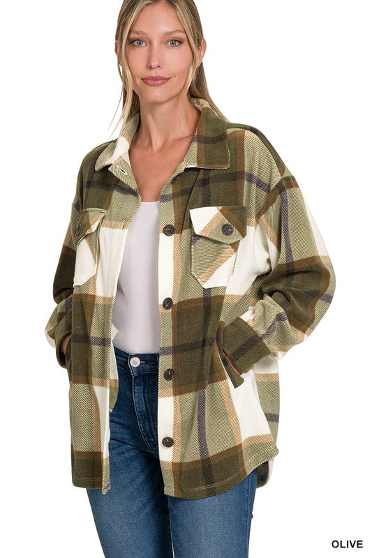 Vintage Pines Fleece Shacket