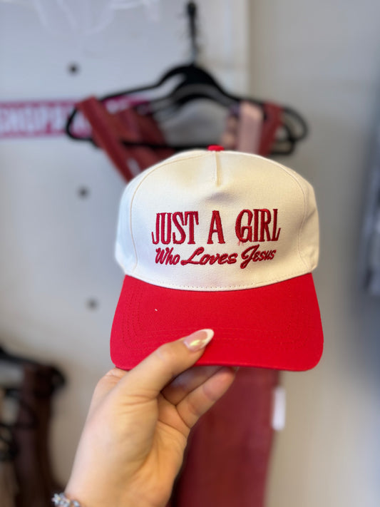 Just a Girl Who Loves Jesus – Cherry Red