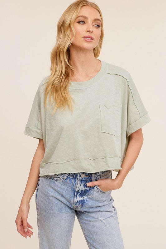 Pocket Cropped Tee