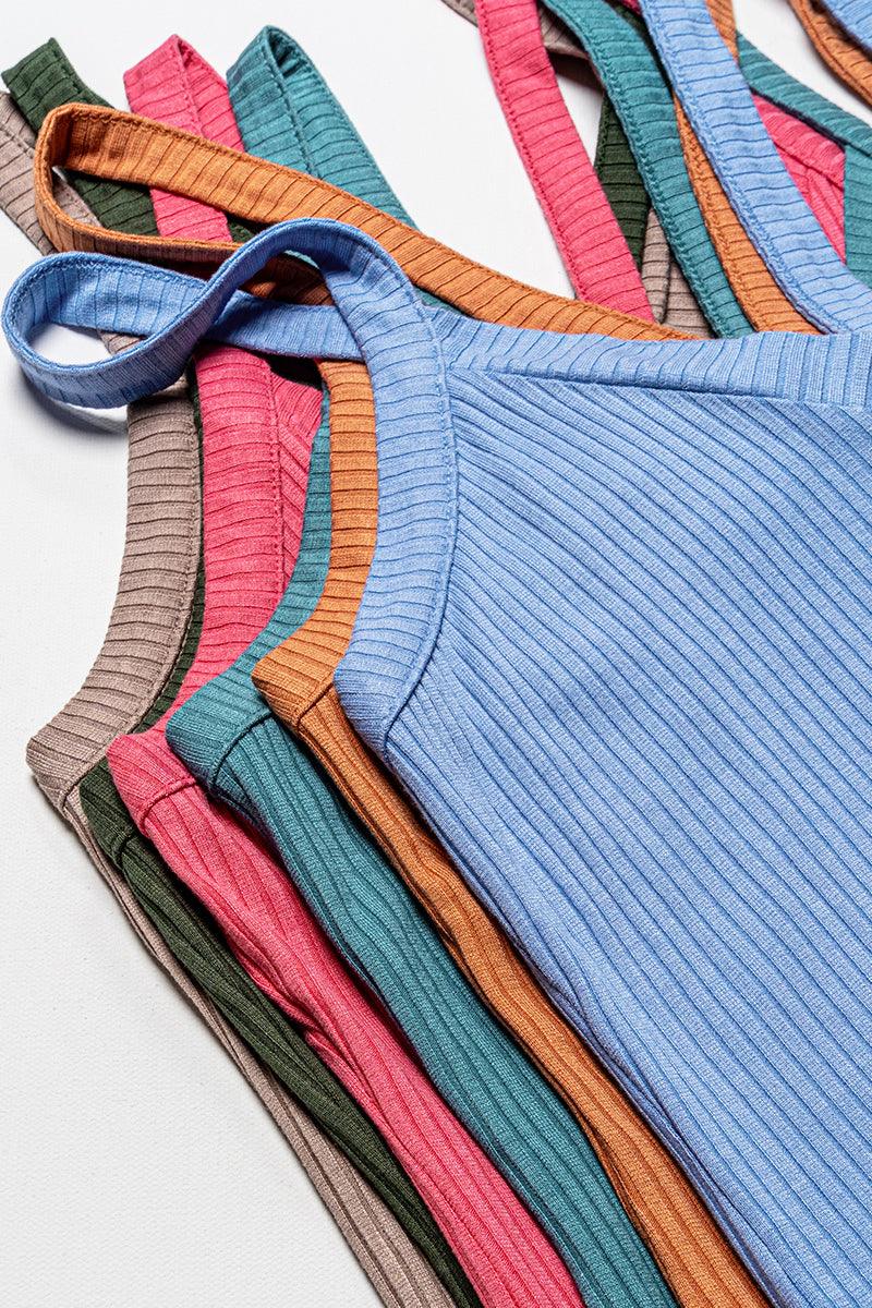 Zenana Ribbed Cami - Baby Blue