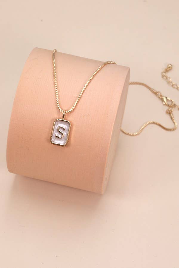 MONOGRAM NECKLACE: A