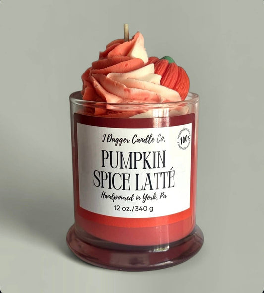 Pumpkin Spice Latte Soy Dessert Candle, 12oz.