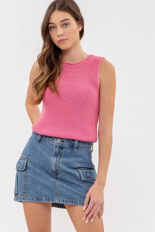 Lilia Braided Sweater Tank