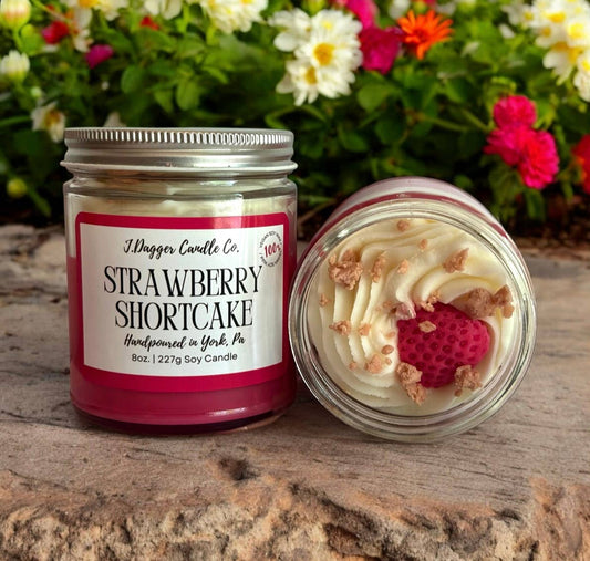 8oz. Strawberry Shortcake Soy Dessert Candle